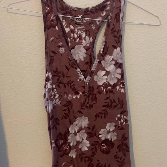 American Eagle floral v-neck bodysuit - Picture 2 of 2